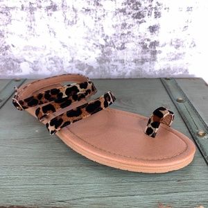 Women's Leopard Strap Sandals - Forever Link